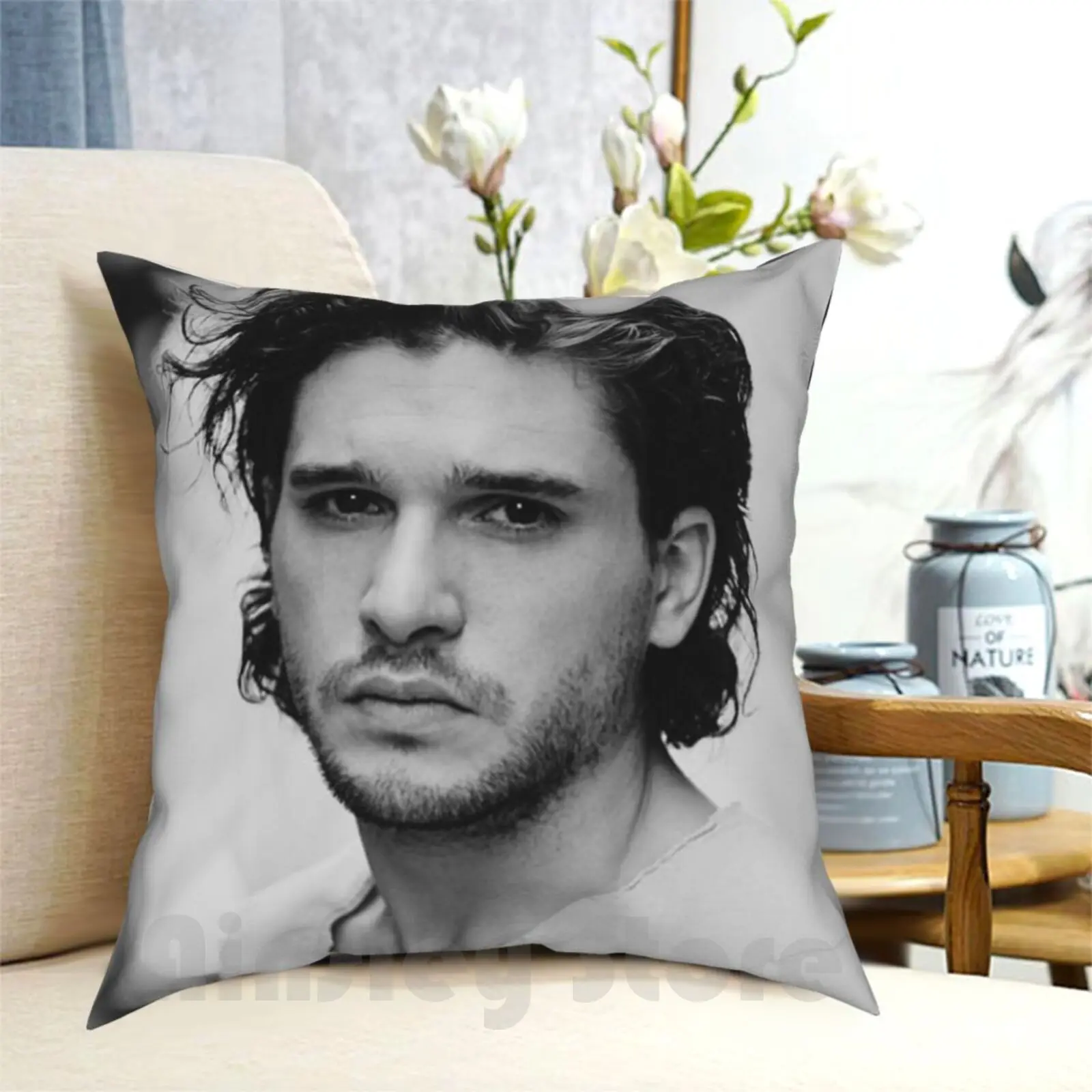 

Kit Pillow Case Printed Home Soft DIY Pillow cover Kit Movie Tv Series Jitu Got Trending Popular Handsome Cool