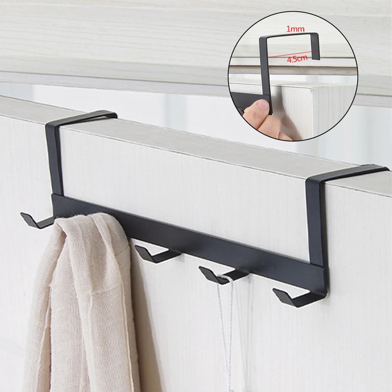 

Practical Wrought Iron Door Hook Wall Hanger 5 Hooks Bearing Hat Durable Kitchen About 5kg Towel Hat Clothes Wall Hook Over Door