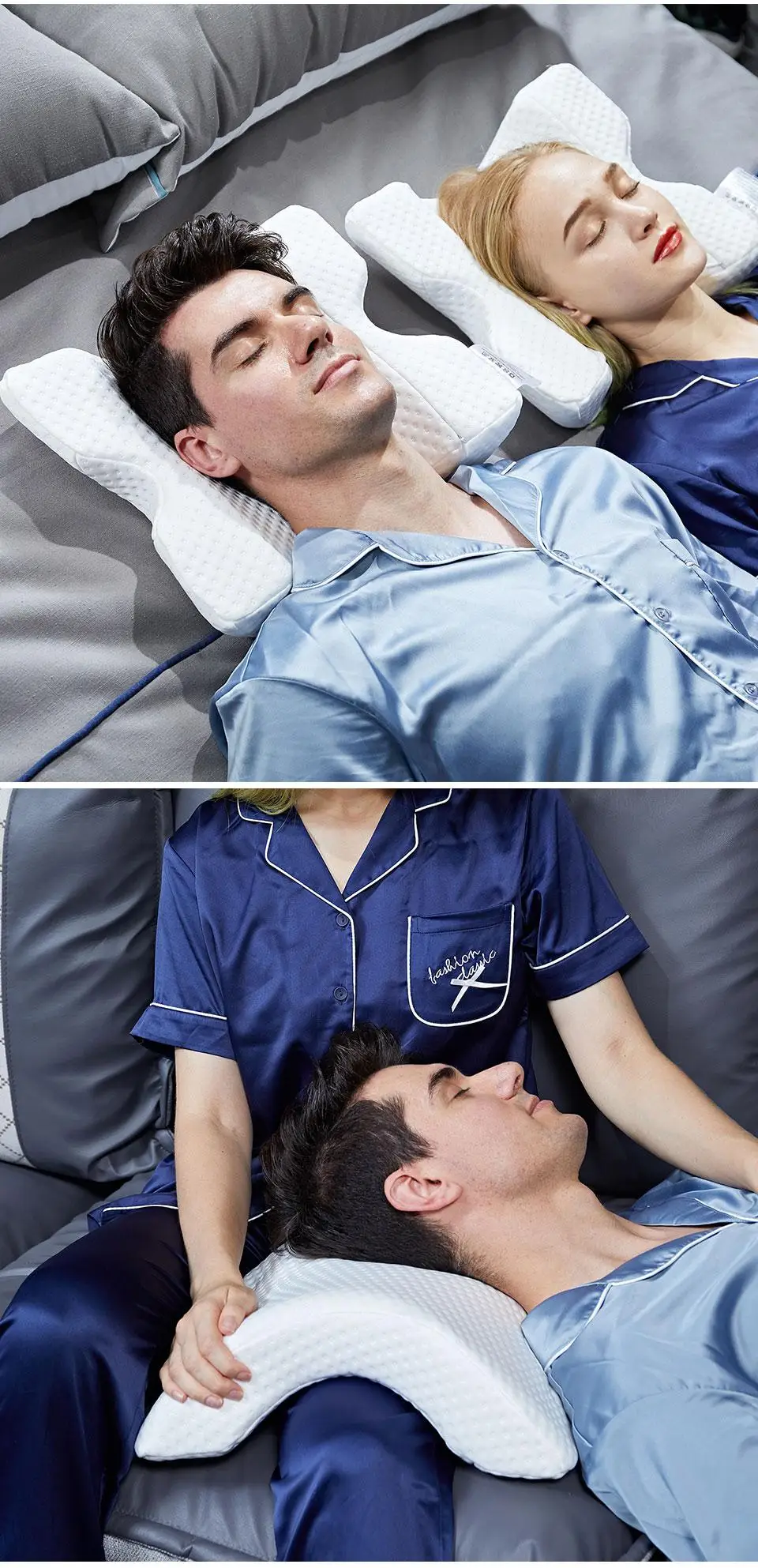 50 Neck Cervical Pillow Arch Slow Rebound Pillow Multifunction Hollow Design Anti-pressure Hand PW47110