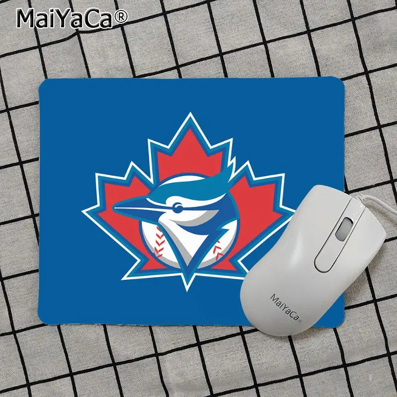 Maiya высокое качество Toronto Blue Jays противоскользящие прочные силиконовые компьютерные коврики Лидер продаж подставка под руку мышь - Цвет: No Lock Edge18x22cm