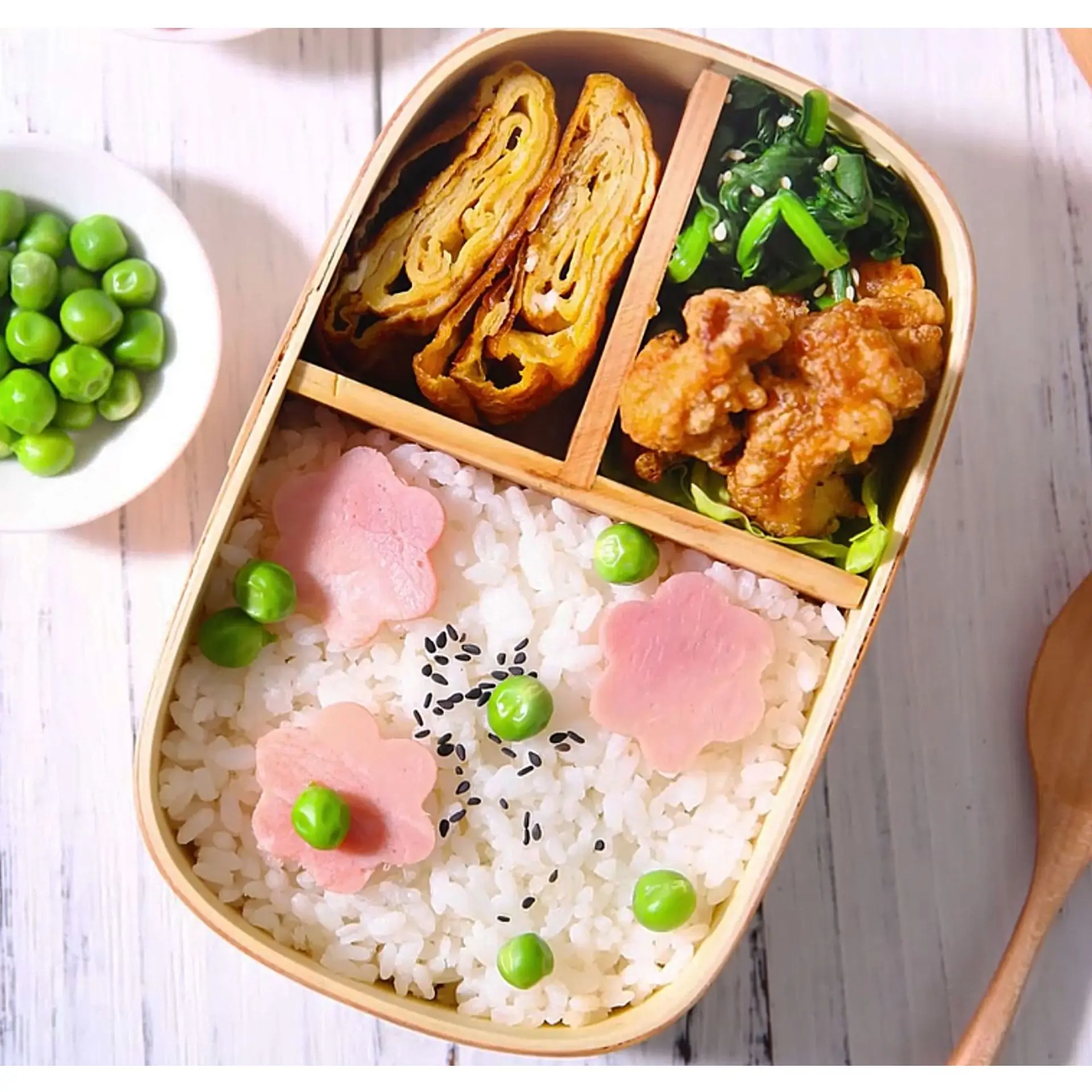 Японский стиль Студенческая еда Bento коробка для хранения путешествий экологически безопасные столовые приборы деревянный Ланч-бокс Рождественский подарок