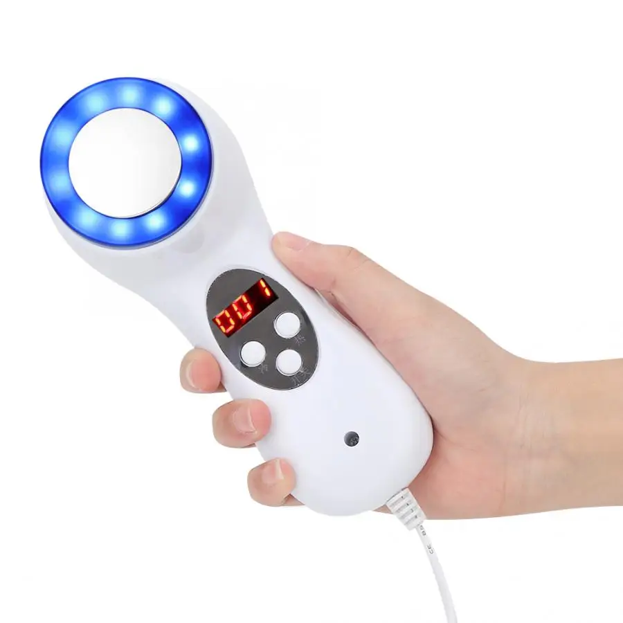 Hair Removal Machine Hot Cold Hammer Blue Light Skin Tighten Shrink Pores Machine US Plug 110-220V Face s