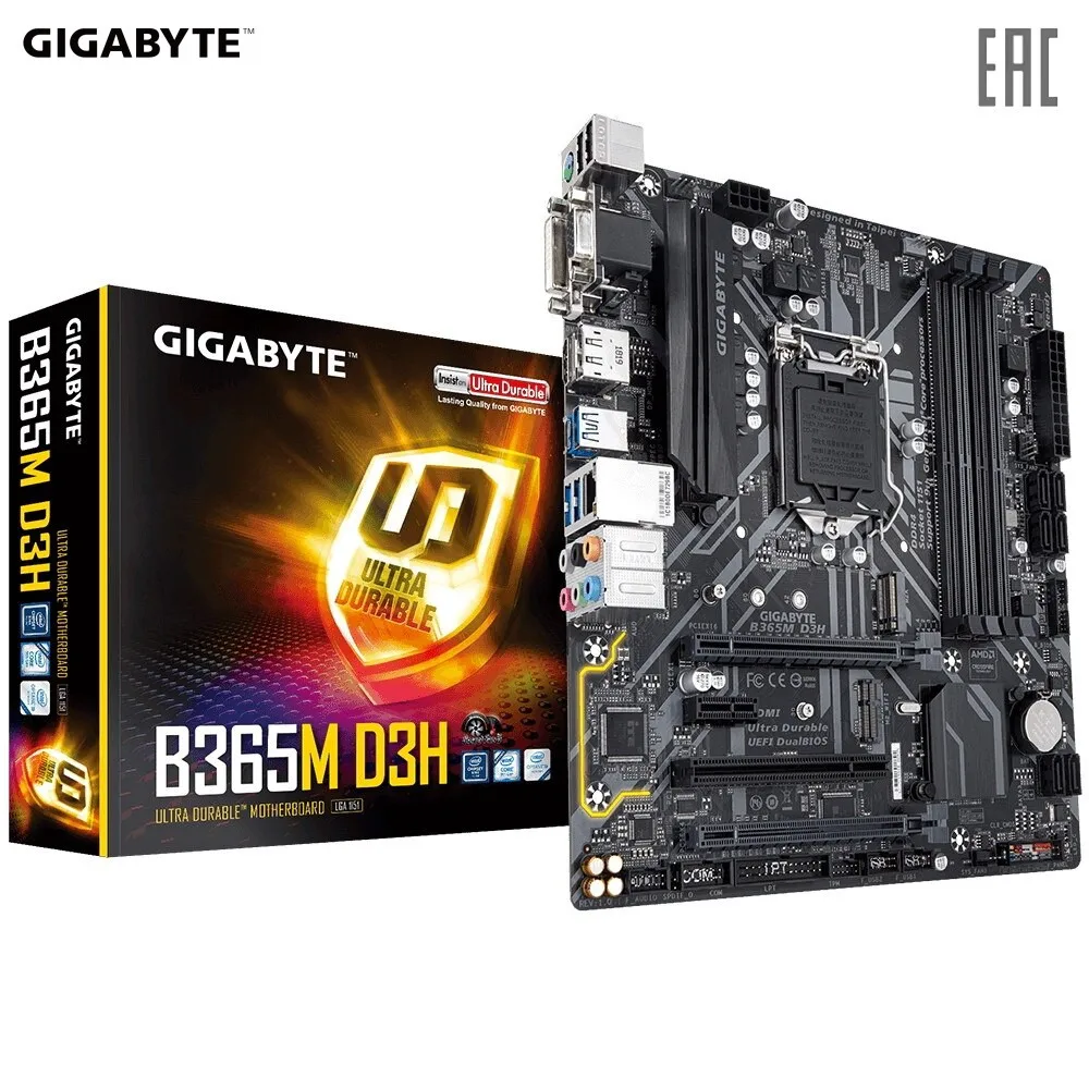 Материнская плата Gigabyte B365M D3H