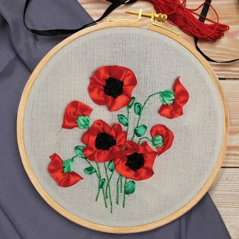 

Embroidery on the hoop "Poppies" 4441312