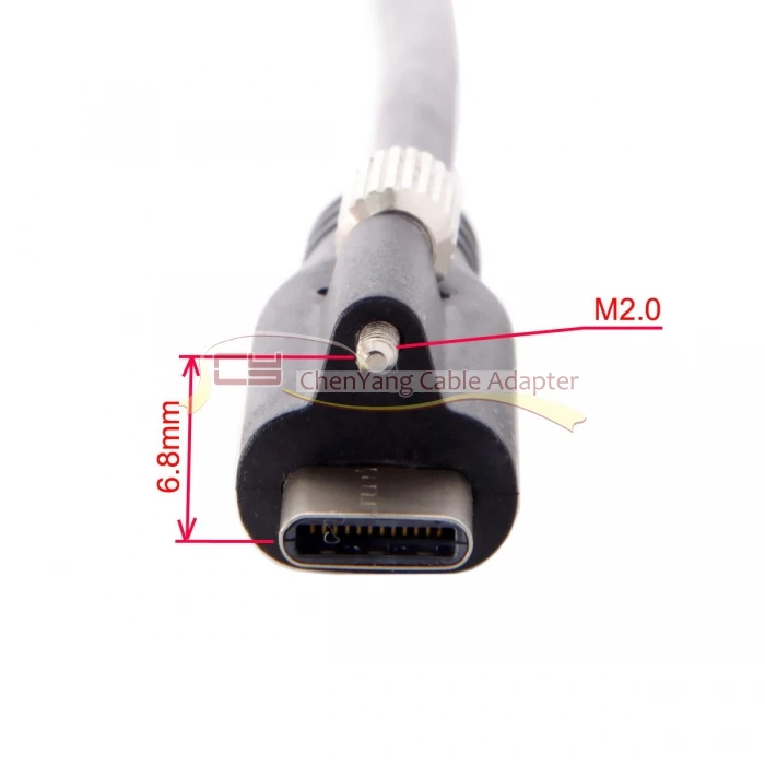 USB 3,1 тип-c блокировочный разъем для стандартного USB3.0 кабель для передачи данных 1,2 м с винт крепления панели
