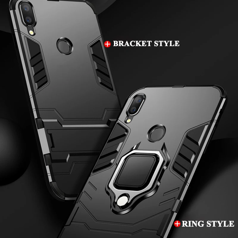 Чехол-Броня с кольцом для Xiao mi Red mi Note 8 7 6 K20 Pro 5 Plus 7A mi 8 SE mi 9 9T A1 A2 A3 Lite CC9E mi x 2s Max 3 Pocophone F1