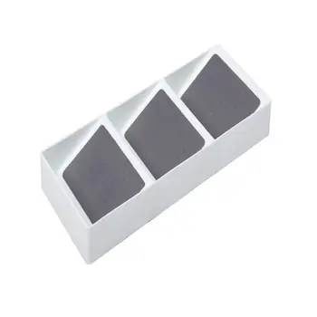 

Kitchen Drawer Organizer 3Divide Spice Rack Tray Separation Storage Slanted Tier