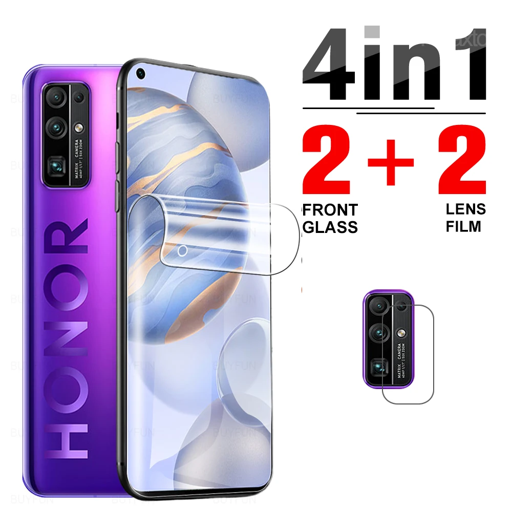 Гидрогелевая пленка 4 в 1 для камеры Honor 30 30i 30s 20 20i 20s 10 10i 10x9 lite светильник pro plus