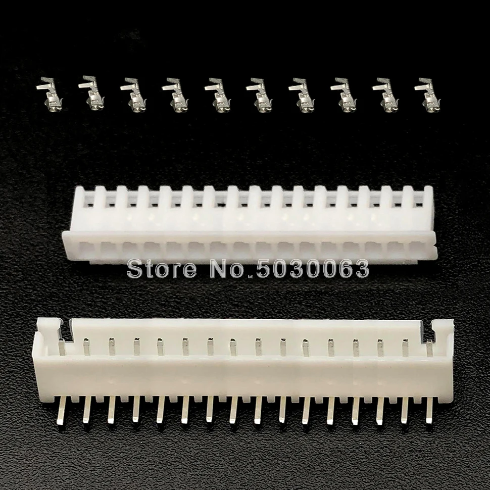 10 комплектов XH2.54 16Pin 16p проводной разъем 2 54 мм 90 градусов изогнутый изгиб игла