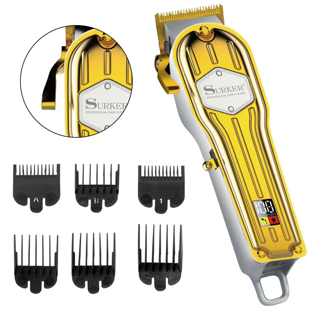 Surker Hair clipper professional barber clippers adjustable cutter for