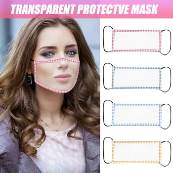 

New PM2.5 Breathable Outdoor Unisex Mini Shield Washable Reusable Comfortable Mask Transparent Visual Mask Face Mouth Mask