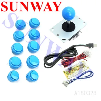 

Hot New Novelty DIY Handle Arcade Set Kits Arcade USB Encoder To PC Arcade Sanwa Joystick And sanwa push Button Sets