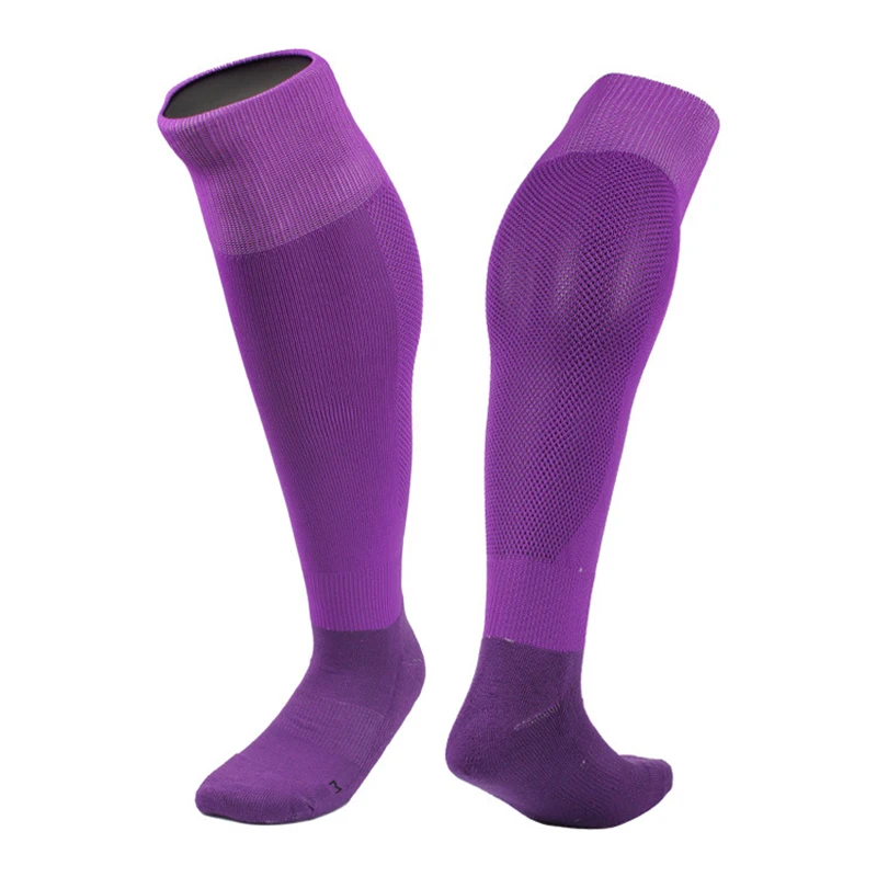 Brothock Football Socks Men Training Outdoor Quick-dry Running Pure Sports Socks Long Tube Towel Bottom Anti-skid Soccer