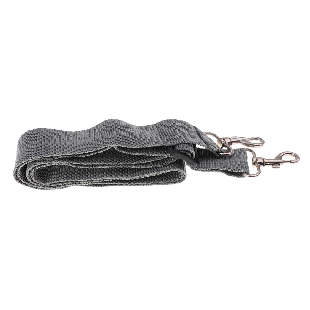 Durable Nylon Snare Drum Sling Strap Belt Bass Drum Neck Strap Gray