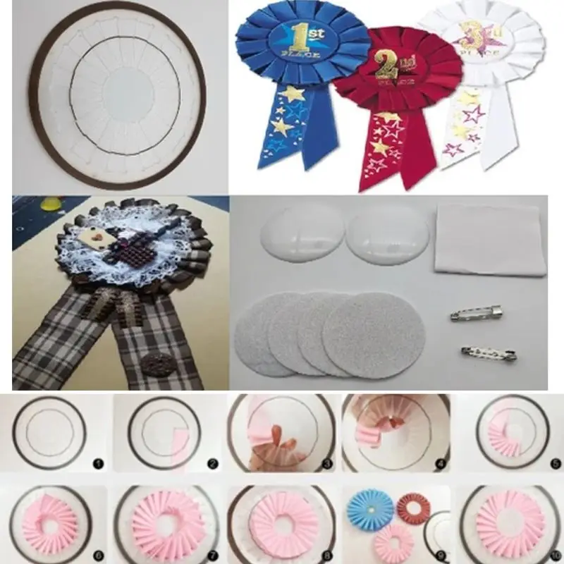 Large Rosette Maker Multicoloured Round Yo-Yo Maker Sewing Crafts Embellishment Large Rosette Maker Multicoloured Round Yo-Yo Maker Sewing Crafts Embellishment