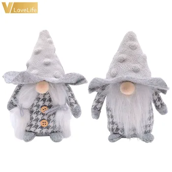 

Santa Gnome Rudolph Doll Grey Pendant Doll Christmas Tree decoration Christmas Xmas Gift New Year Party Home Decor Ornaments