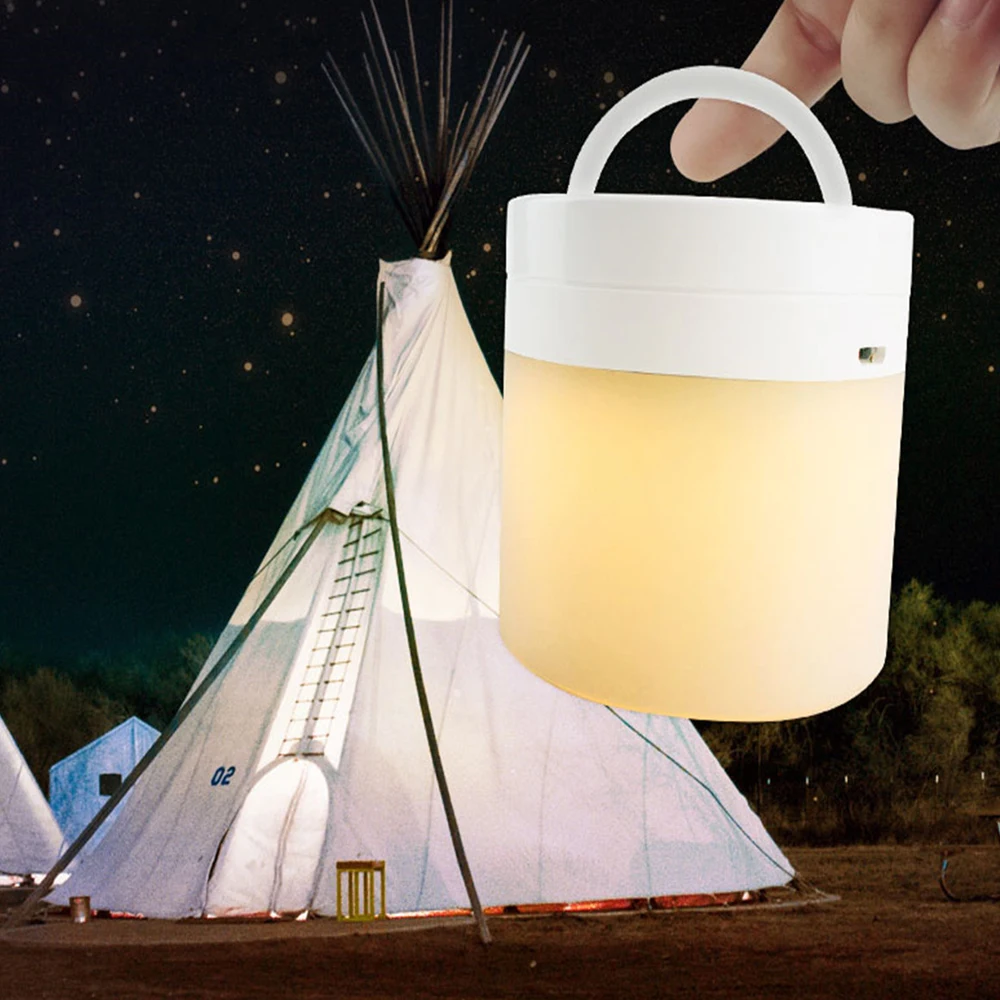 LED Color Changing Atmosphere Night Light Touch Control Induction Dimming Light Dimming Color Charging USB Smart Bedside Lamp 3