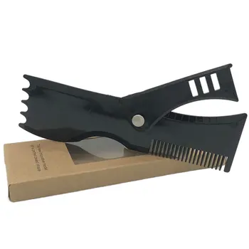 

Rotating Beard Styling Comb Styling Ruler Adjustable Beard Shaping Tool for Style Self-Shaving Hair Adjustment