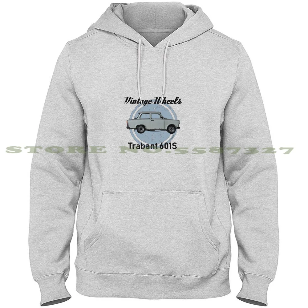 Vintage Wheels - Trabant 601S Felpa Con Cappuccio A Maniche Lunghe Felpa Auto Auto Auto Tedesca Vintage Classic 60S 70S 80S Anni '60 Anni '70