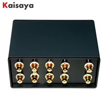 1 ingresso 4 Uscita Contemporaneamente Passivo Audio Signal Switcher Selettore Box Suono HiFi Audio Splitter di Segnale Con La RCA G104