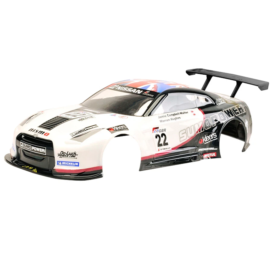 Команда C GTR-R35 игрушки модель PC прозрачный корпус с наклейкой для 1/10 Rc Дрифт автомобиль TAMIYA HPI HSP YOKOMO плоский спорт на дороге автомобили