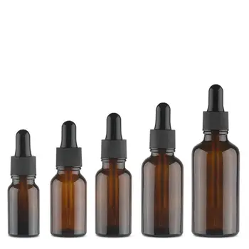 

12Pcs Empty Oil Bottles Glass Dropper Bottle Essential Oil Bottle Refillable Bottles Subpackaging Bottle Dispenser Bottles