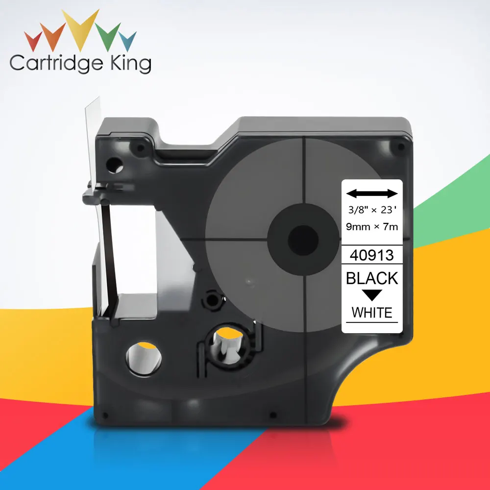 

Лента черно-белая для принтера Dymo D1 40910 40913 40918 9 мм 40916 для Dymo LabelManager 160 280 210D