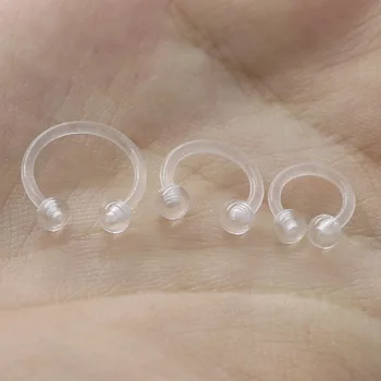 

5/10pcs Wholesale Lots Nose Rings Body Piercing Jewellery Horseshoe Septum Piercing Nose Lip Ring Ear Rings Bioflex