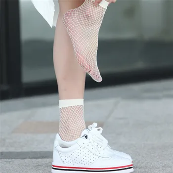 

10pairs Chic Streetwear Women's Harajuku Candy Color Breathable Fishnet Socks.Sexy Hollow Out Nets Socks Ladies Sweet Mesh Sox