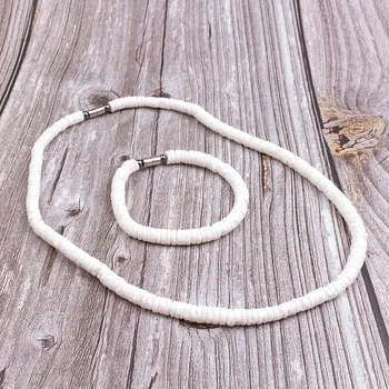 Shell Necklace Real Seashell Necklaces with Round Clam Chip