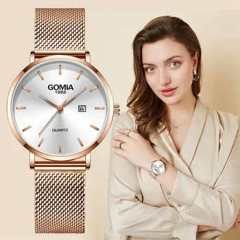 

Gadyson Sleek Minimalist Geometric Square Gradient Matte Ladies Quartz Watch