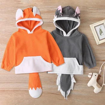 

2020 children's fox-shaped top, autumn fashion cute baby sweater baby boys clothes baby girl clothes baby girl sweatshirt