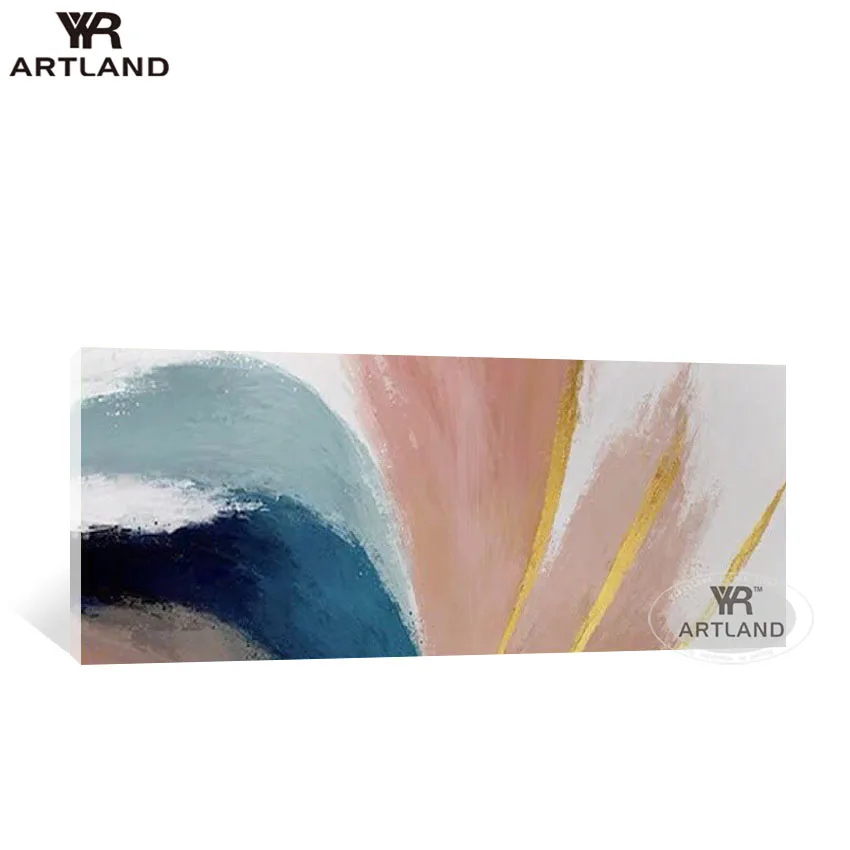 Скандинавский стиль простая ручная роспись абстрактная цветная картина маслом