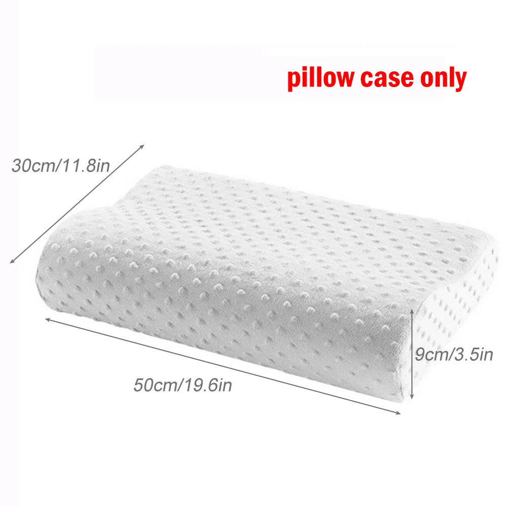 white Pillow Case Горячая подушка из пены с эффектом памяти Ортопедическая подушка поддержка спины латексная подушка для шеи волокно медленный отскок мягкая подушка шейный массажер для здоровья - Цвет: white Pillow Case