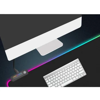

Led Illuminated Gaming Large Universal Ultra Thin Laptop Oversized Glowing Computer Accessories Mouse Pad Home Office Keyboard