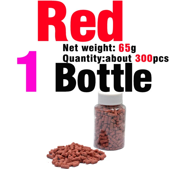 1 Bottle red MNFT 1 бутылка около 300 шт запах травы наживка для ловли Карпов 3 вкуса грубой рыбалки приманки рыболовные приманки искусственные приманки и резинки - Цвет: 1 Bottle red