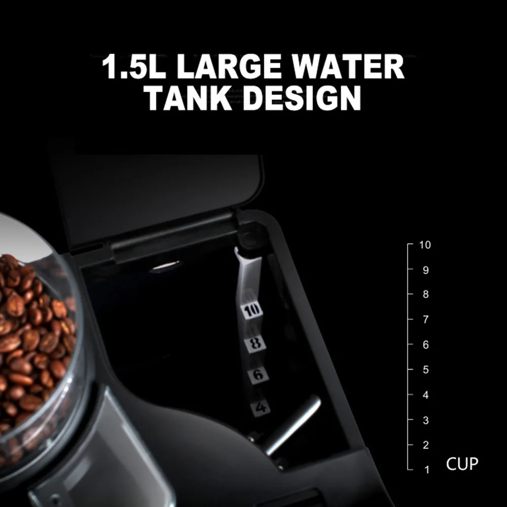 de cafe pequeno semi automatica vapor leite frother moedor cafe 02