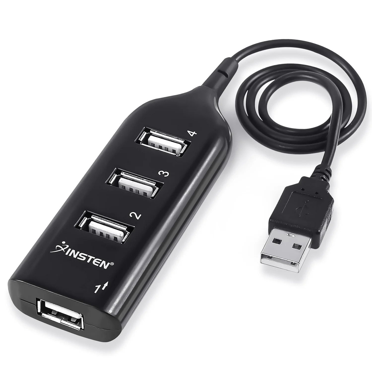 Высокоскоростной микро мини 4 порта 2,0 usb-хаб сплиттер адаптер для ПК ноутбук компьютер