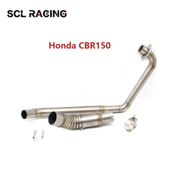 

Alconstar 1 Set Motorcycle Parts Exhaust Pipe Full System Escape Modified Front Middle Link Pipe Slip-on For Honda CBR150