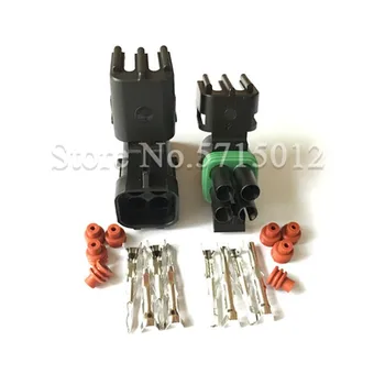 

4 Pin Way 12015798 12015024 Male Female Weather Pack Square Wire To Wire delphi pa66 connector