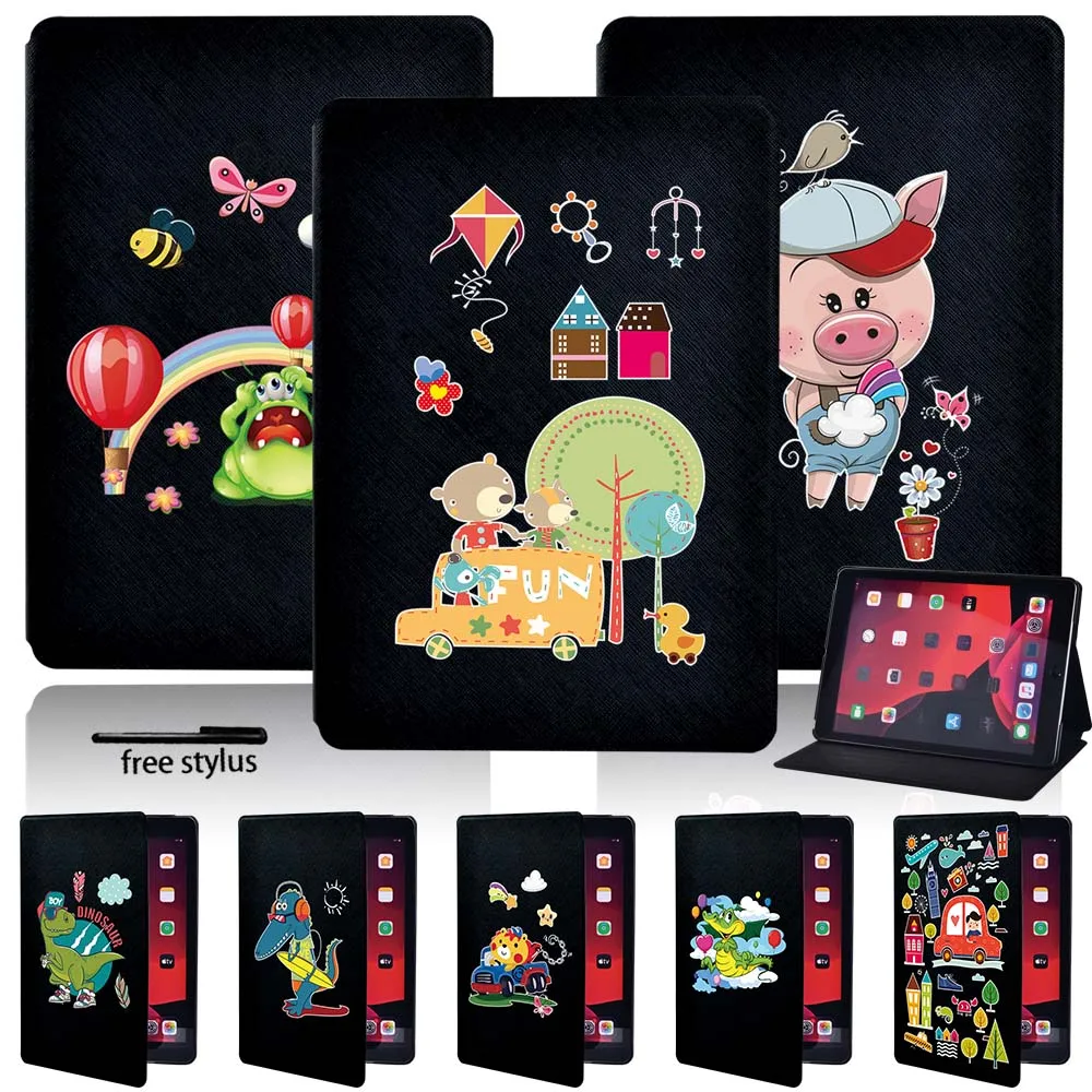 Custodia Per Tablet Per Ipad 10.2 Pollici 9 ° Generazione 2021 Custodia In Pelle Pu Con Motivo Eva Carino Per Ipad 9 2021 Funda