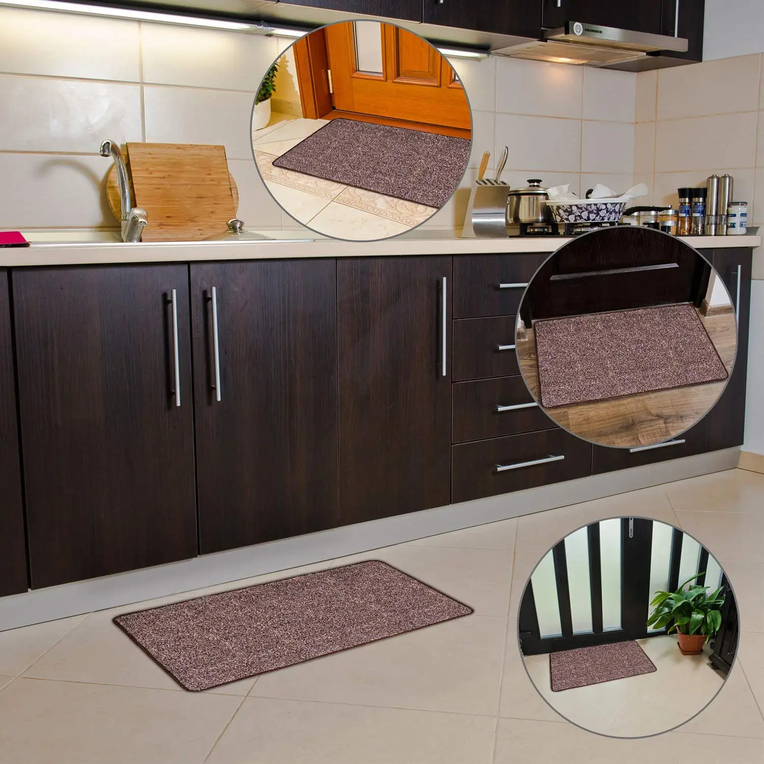 Коврик для входной двери латексная подкладка грязевой мат не скользит легко