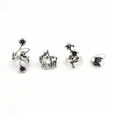 New Ins Temperament Pearl Ring For Women Fashion And Popular Opening Adjustable Ring Retro Combination Banquet Gift