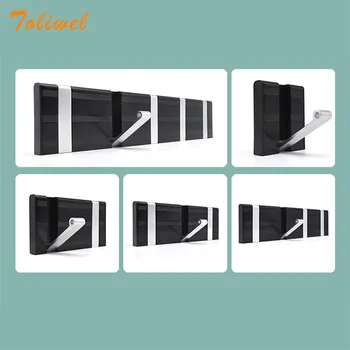 

Aluminum Home Decor Nailless Folding Coat Hook Hallway Bedroom Door Hat Clothes Rack Hanger Kitchen Toilet Wall Brack Hooks