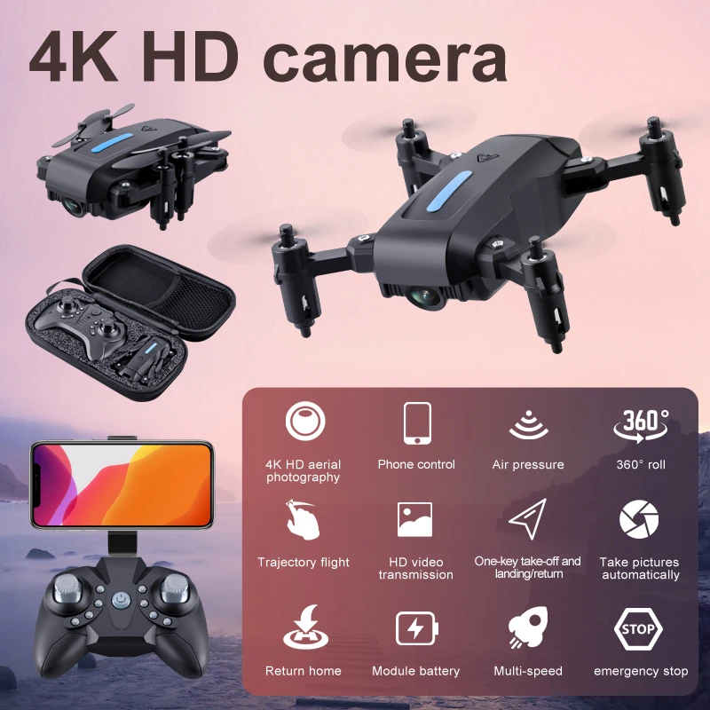 Details about   Mini Folding Drone Four Axis HD 1080P 4K Camera App Remote Control Altitude Hold 