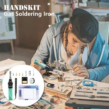Бутановый Газовый паяльник, портативный, сделай сам, беспроводной, газовый, бутановый, паяльник, электрический, дующий фонарь, с контролем температуры, сварка