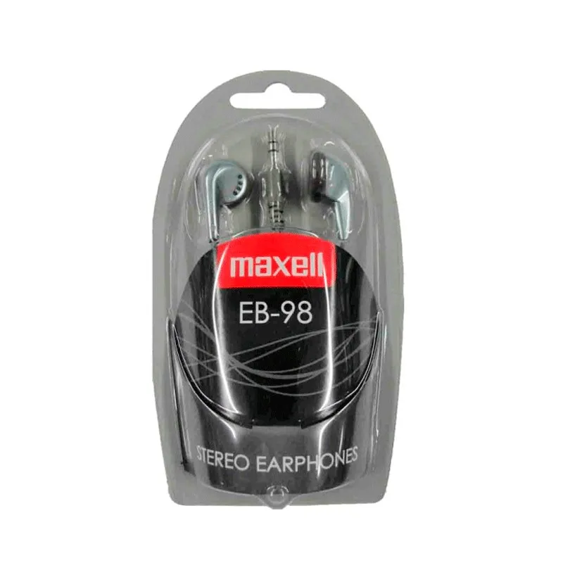 MAXELL EB 98 basic headphones stereo sound and minijack connection Jack 3 5mm Ear design length cable 1 2 meters