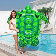 Гигантская надувная черепаха, плавающая кровать, надувной матрас, водный морской бассейн, пляжный животное, доска-поплавок, крепление для взрослых и детей