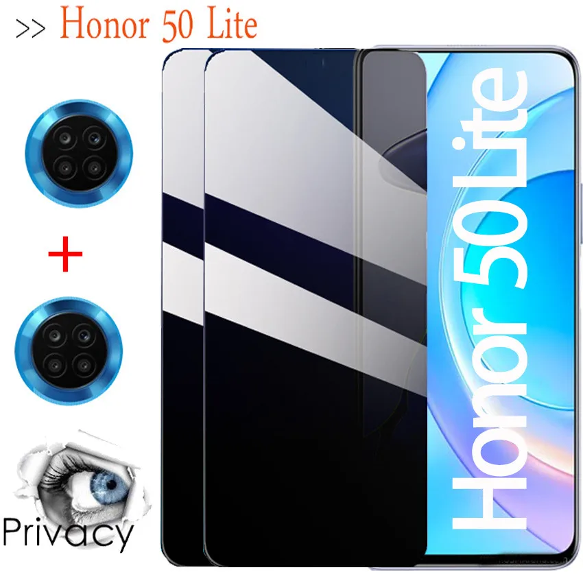 

4in1 privacy tempered glass honor 50 Lite Protective Glass on honor-50-Lite honor50 Lite anti spy screen protector honor 50Lite