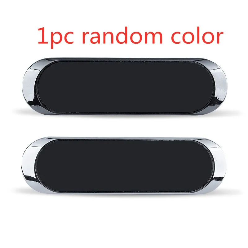 random color Магнитный мини автомобильный телефон держатель для мобильного телефона gps Универсальная автомобильная приборная панель вентиляционное отверстие крепление в форме полосы Стенд кронштейн - Цвет: random color